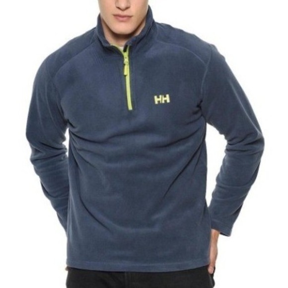 Helly Hansen Other - Helly Hansen Mount Blue Gray Polar Fleece 1/4 Zip Pullover Sweater Men's XXL